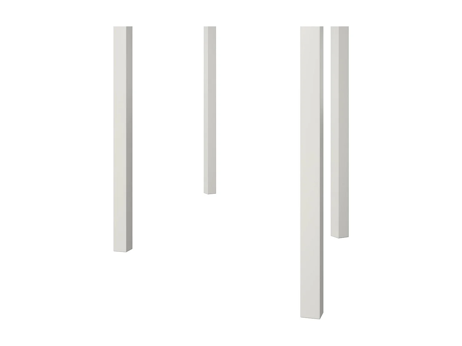 Tallulah | Tables gigognes en MDF noyer et structure en métal blanc