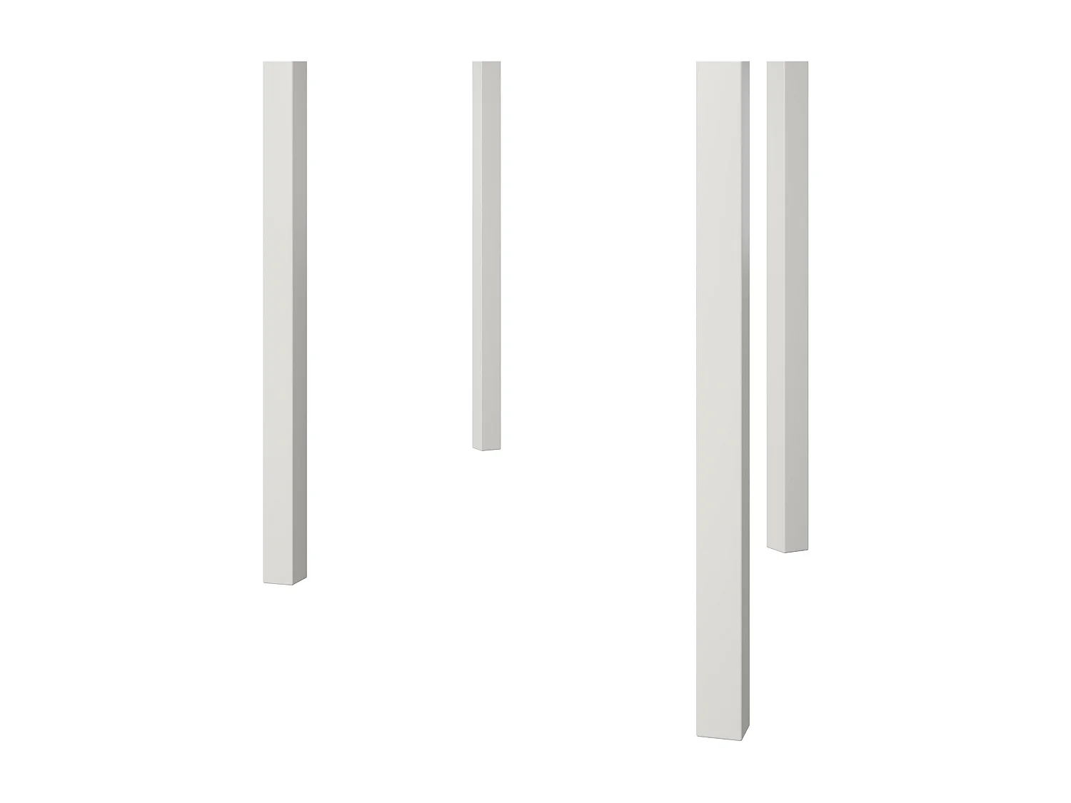 Tallulah | Tables gigognes en MDF noyer et structure en métal blanc