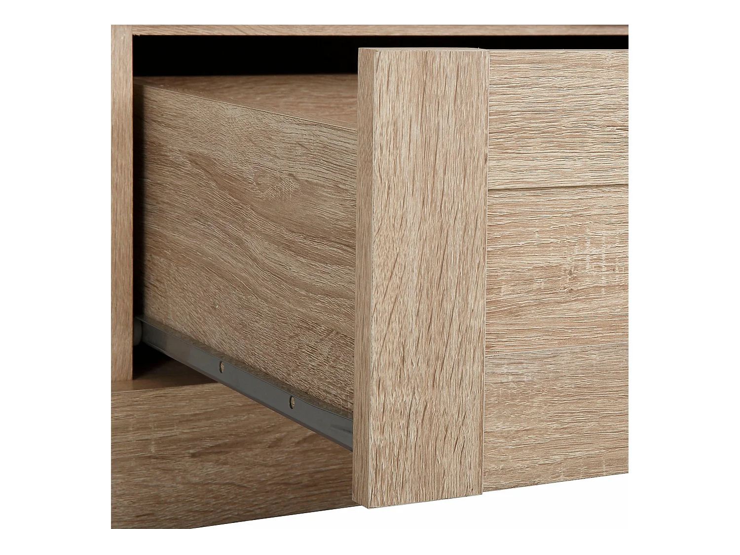 Kledingkast 3 Deurs 2 Laden Eiken 3 Deurs