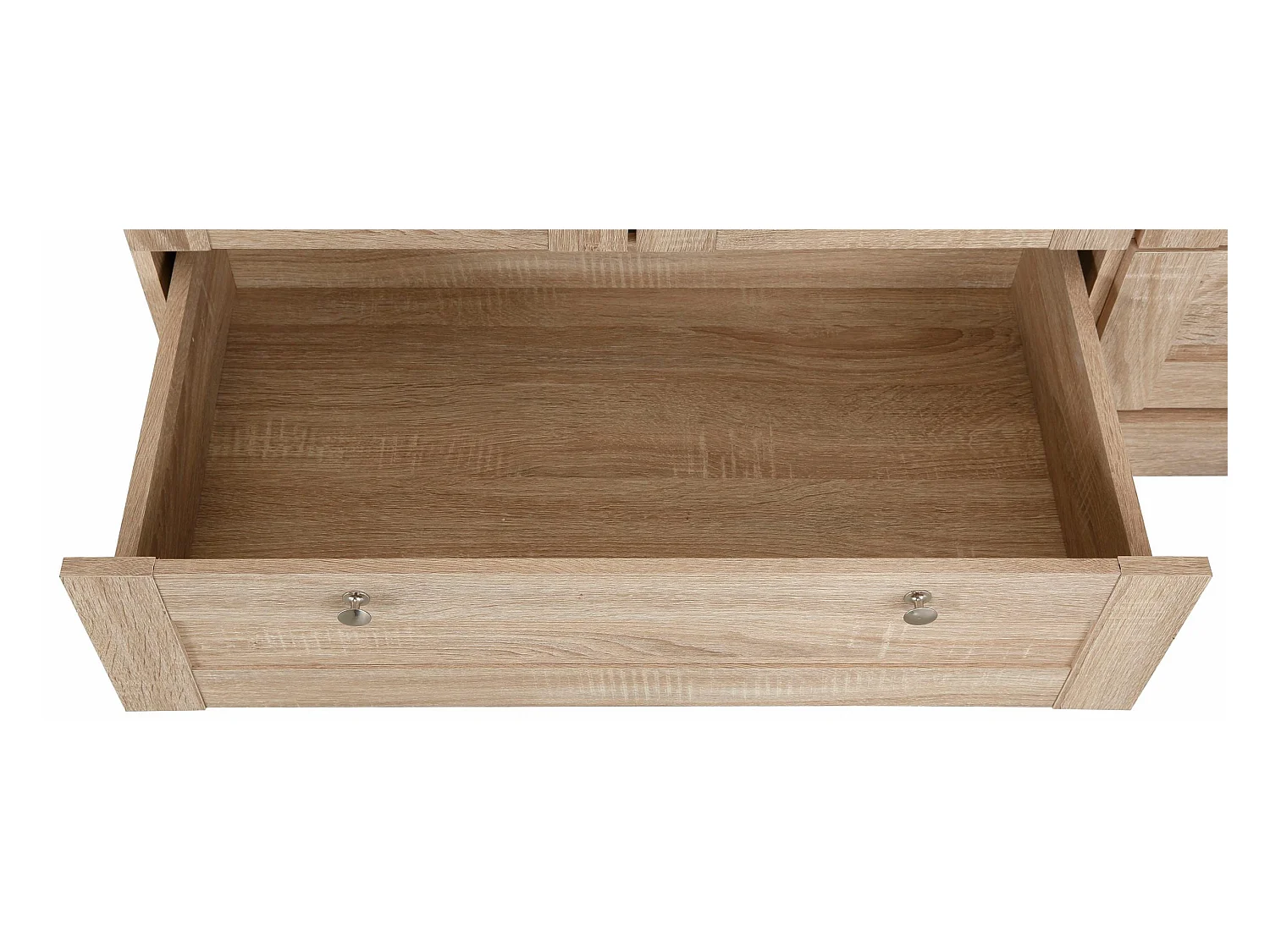 Kledingkast 3 Deurs 2 Laden Eiken 3 Deurs