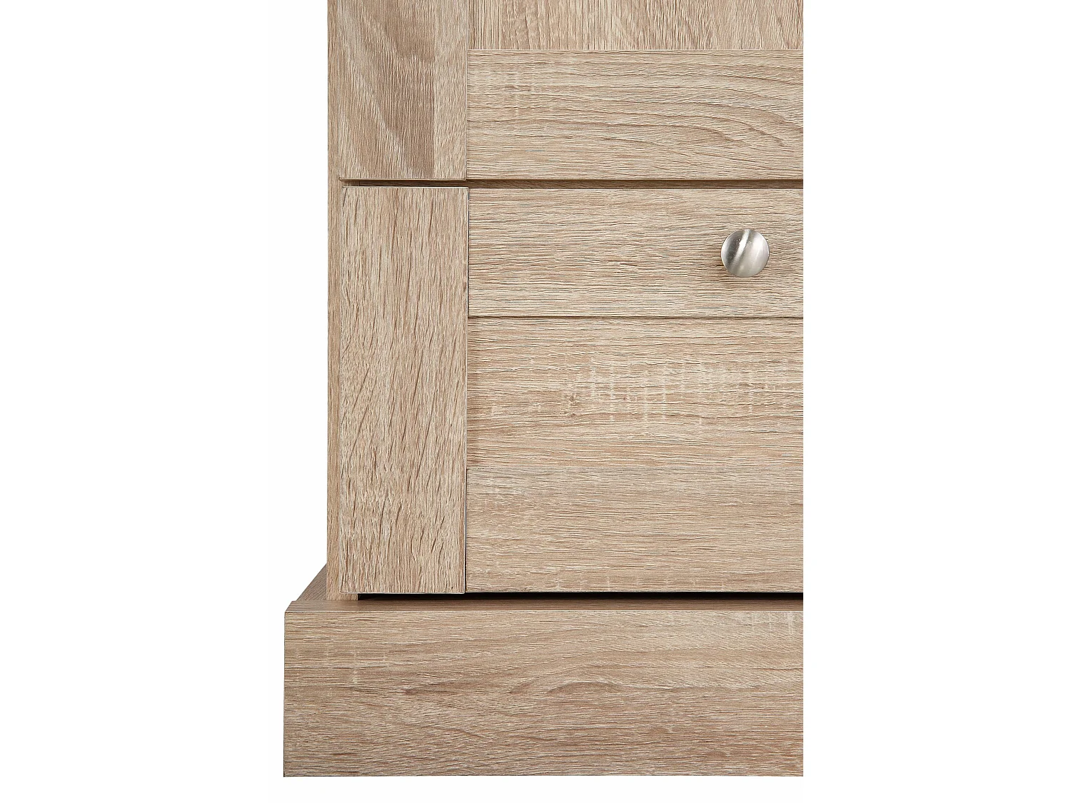 Binz | Armoire à 3 portes et 2 tiroirs en chêne