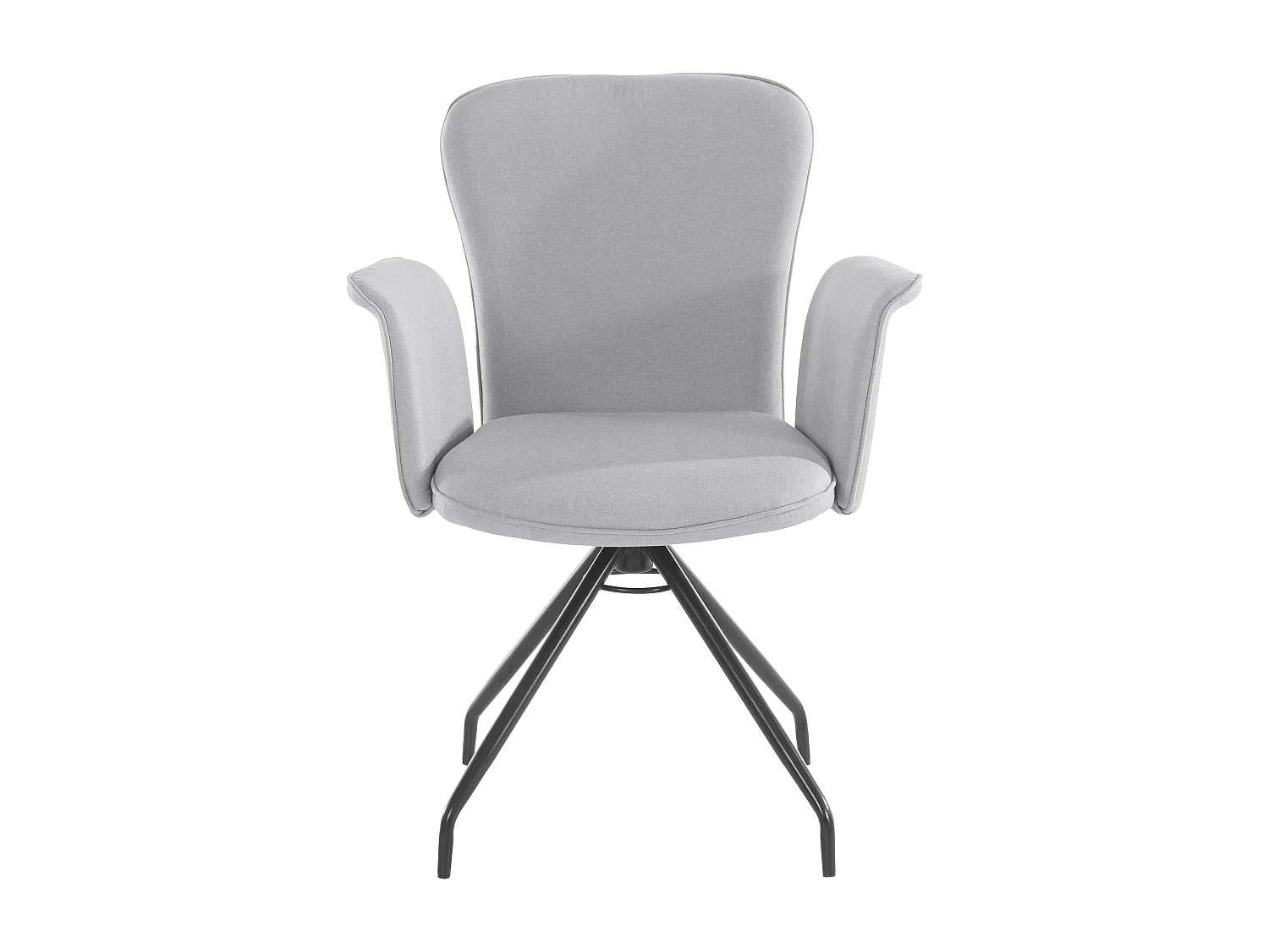 Carla | Fauteuil en tissu Gris, 2 pièces