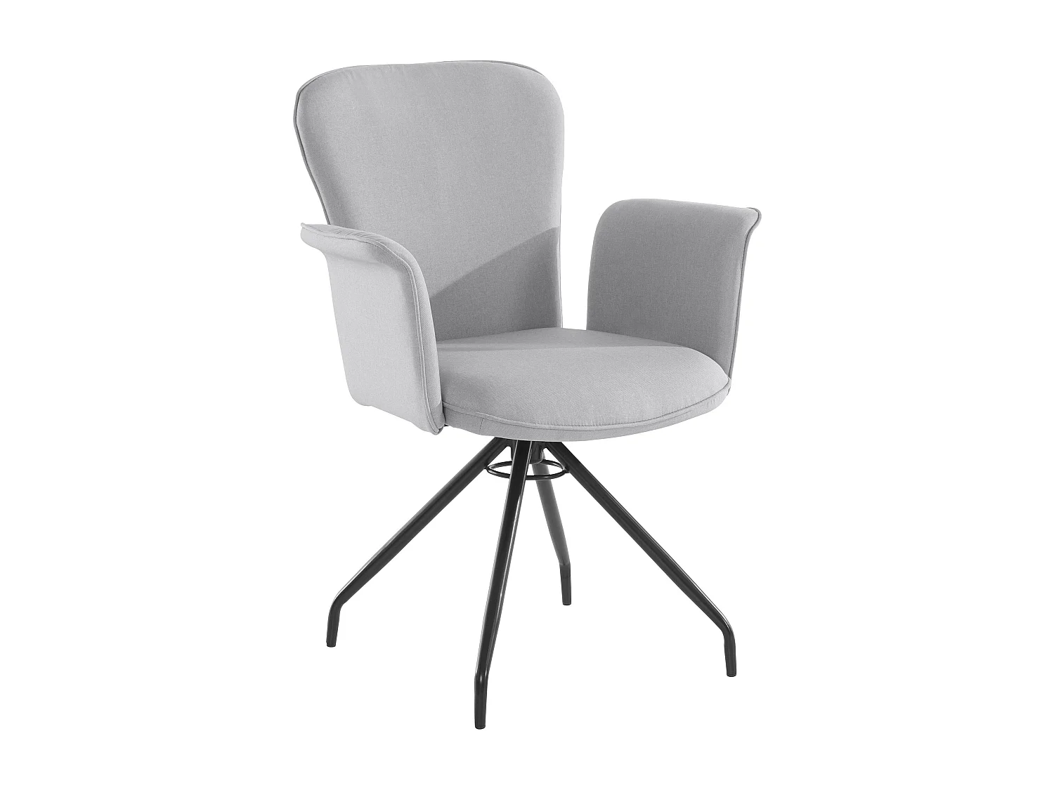 Carla | Fauteuil en tissu Gris, 2 pièces