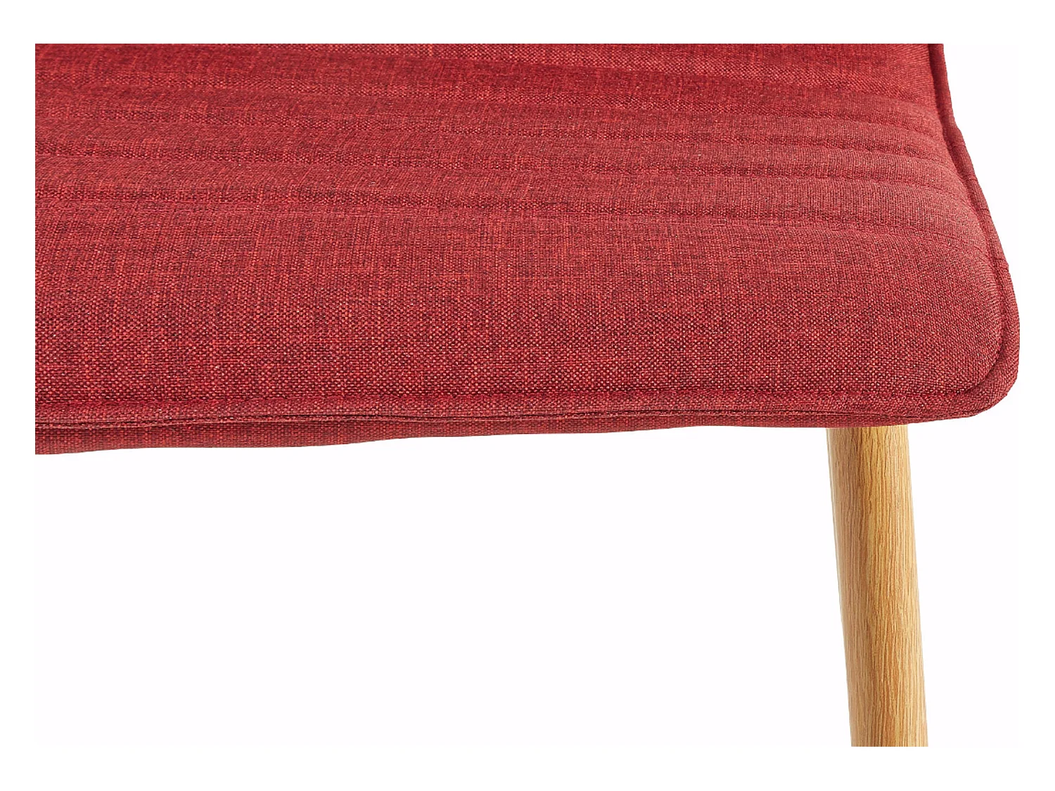 Pearl | Eetkamerstoel in rode stof, 2 stuks