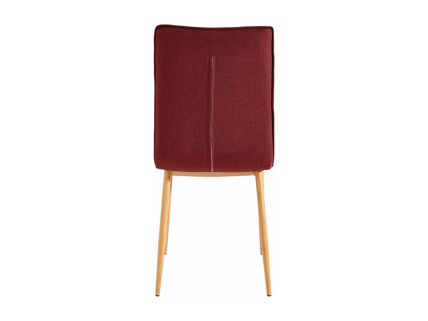 Pearl | Fauteuil de salle à manger en tissu rouge, 2 pièces
