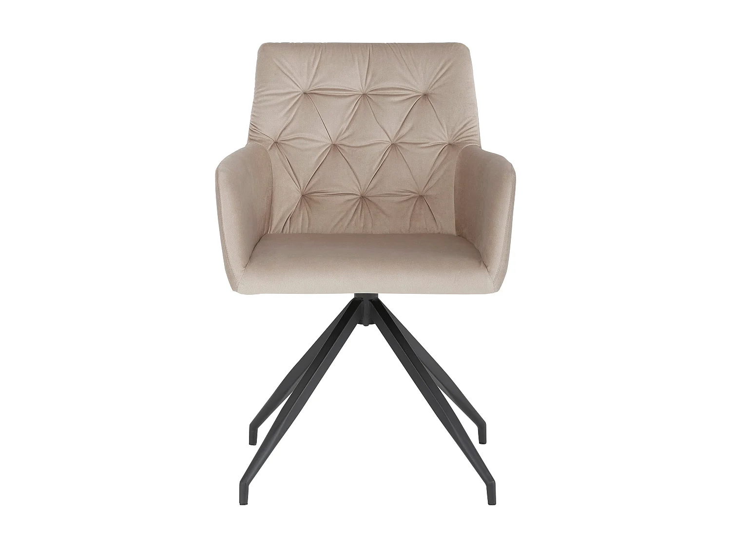 Lot de 2 chaises de salle à manger rembourrées en PU marron clair