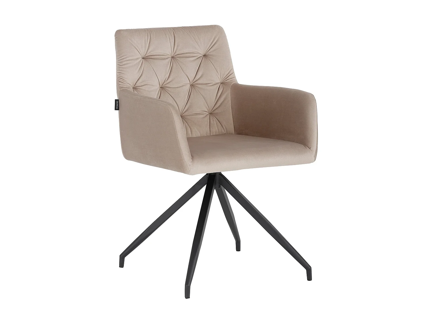 Lot de 2 chaises de salle à manger rembourrées en PU marron clair