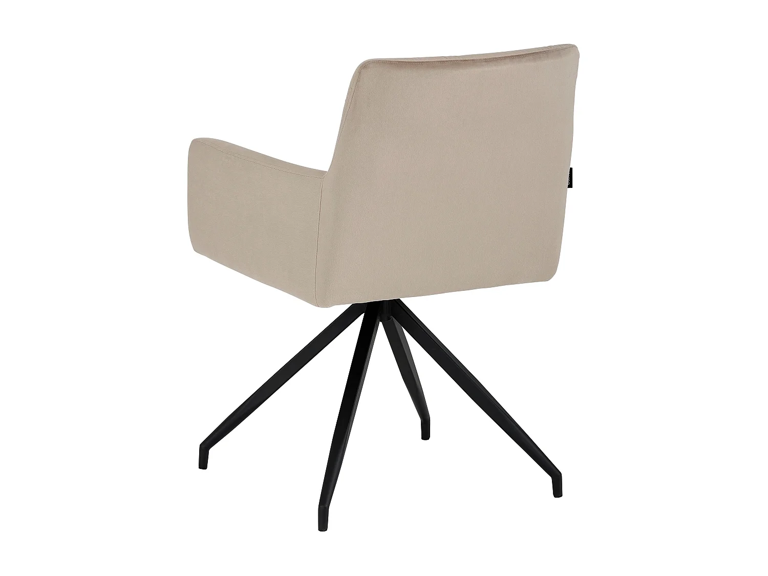 Lot de 2 chaises de salle à manger rembourrées en PU marron clair