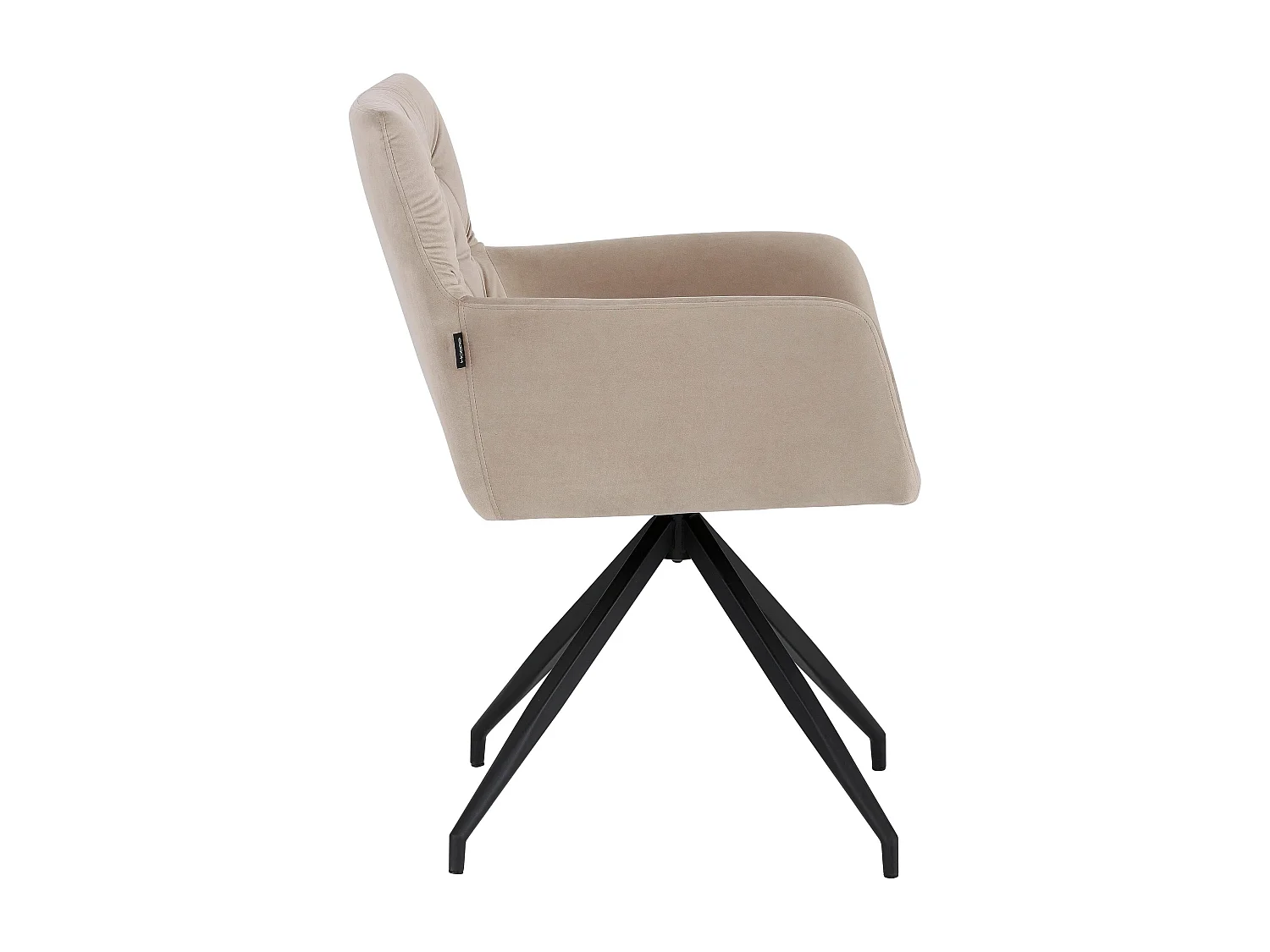 Lot de 2 chaises de salle à manger rembourrées en PU marron clair