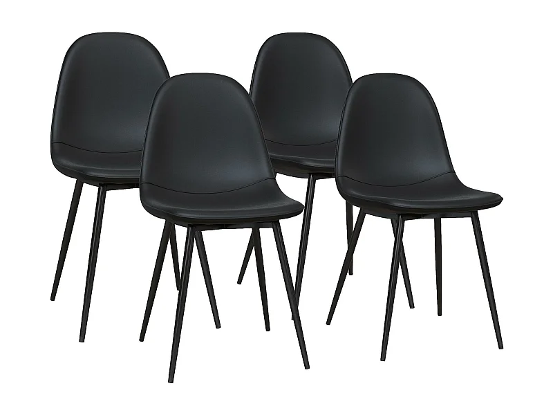 Calvin | Lot de 2 chaises de salle à manger en velours vert