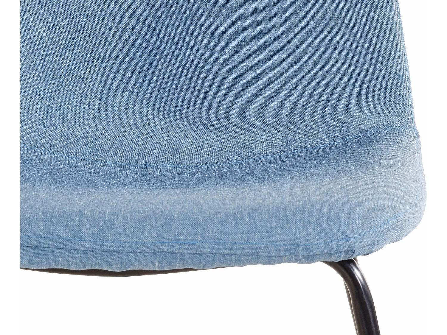 Colby | Fauteuil de salle à manger en tissu Jeansblue, 2 pièces