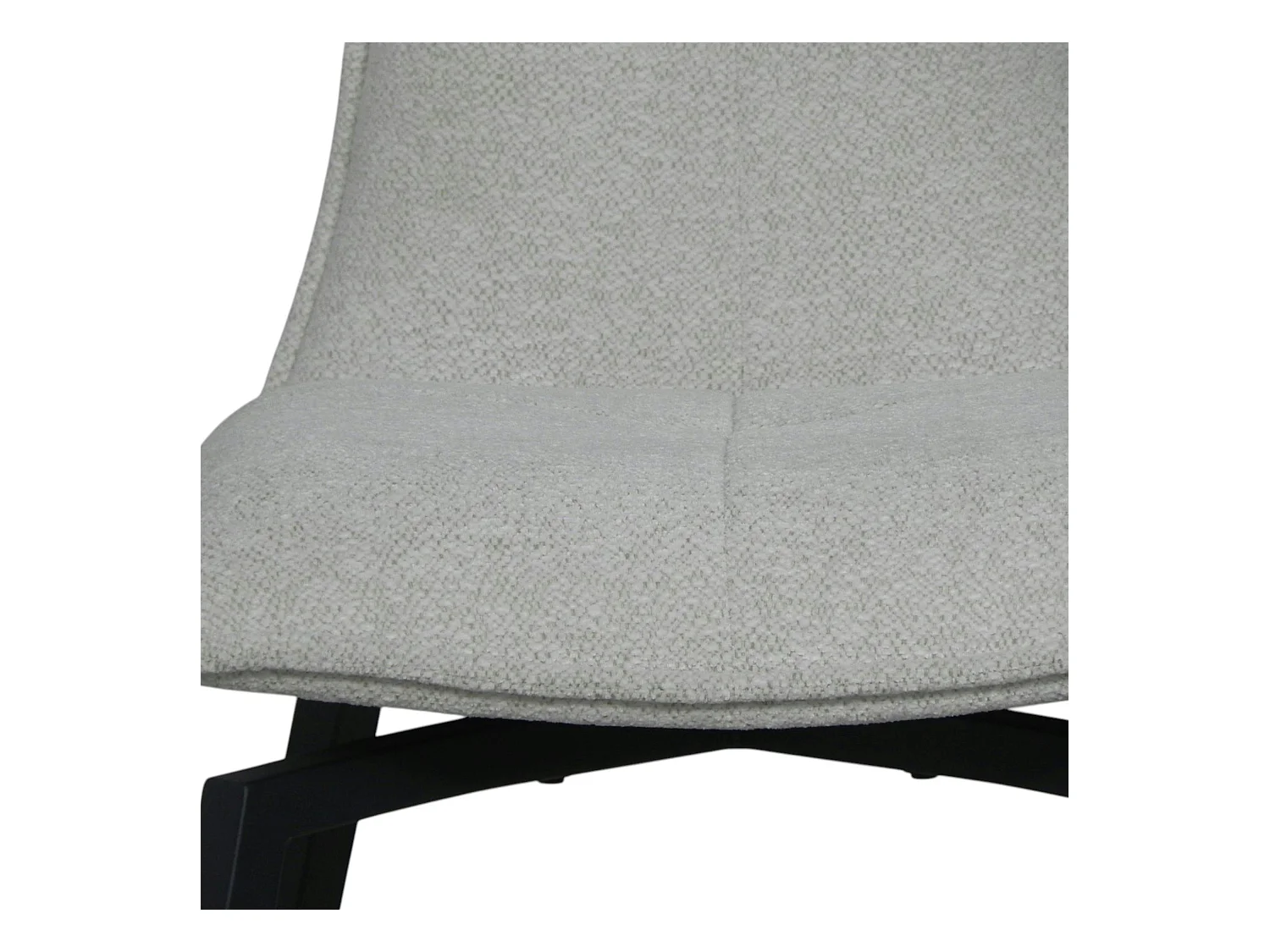 Chaise beige pivotante en velours avec passepoil (lot de 2) LOMBARDIE