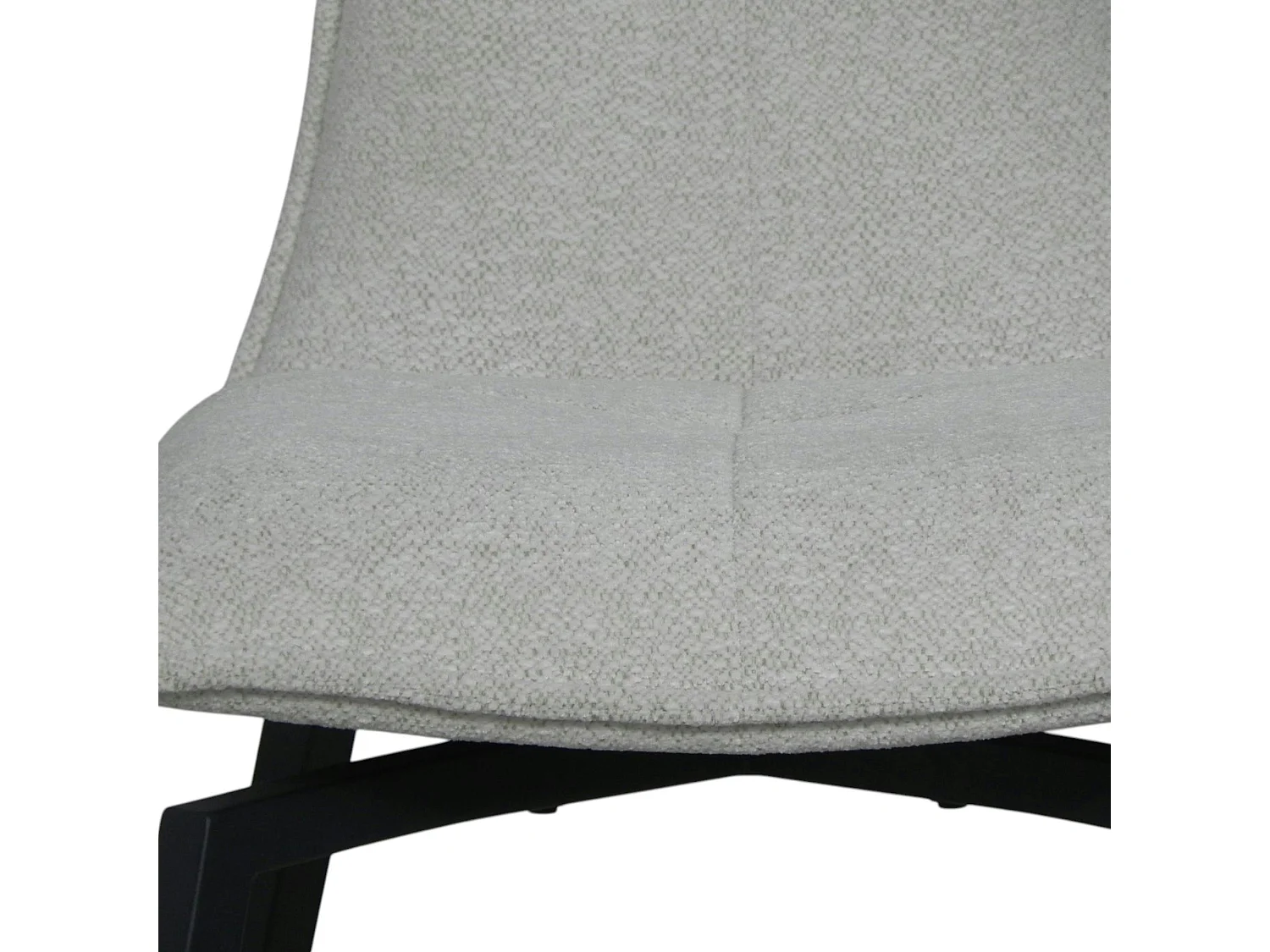 Chaise beige pivotante en velours avec passepoil (lot de 2) LOMBARDIE