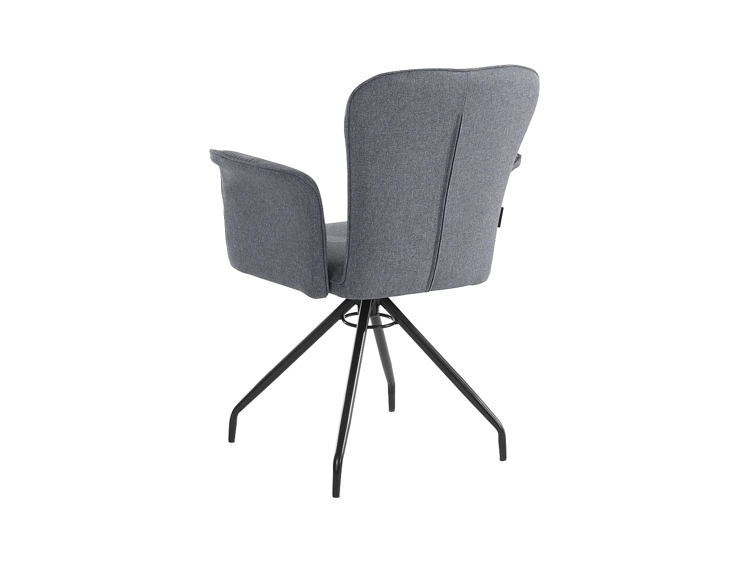 Carla | Poltrona in tessuto antracite, confezione da 2