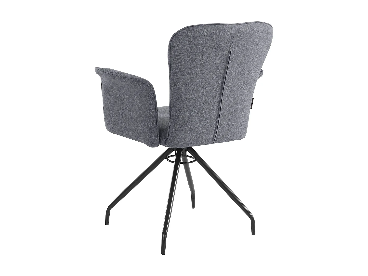 Carla | Fauteuil en tissu anthracite, 2 pièces