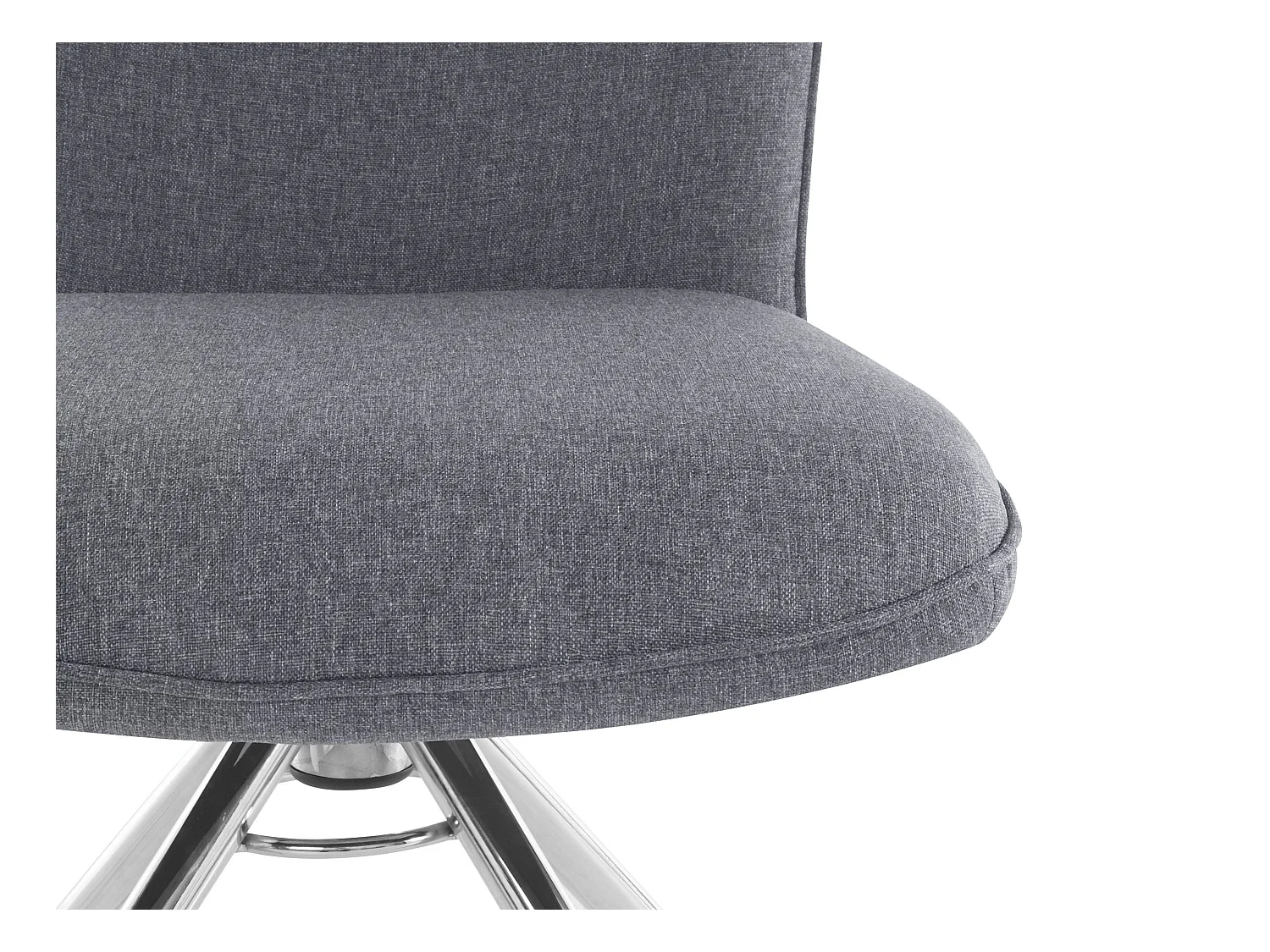 Carla | Eetkamerstoel in antraciet stof, 2 stuks