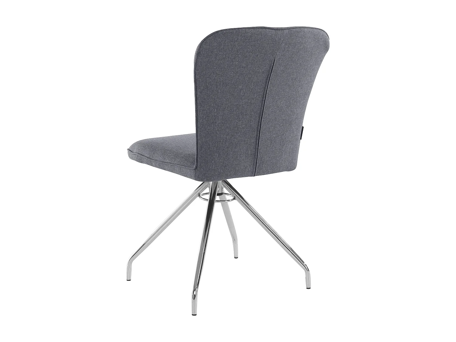 Carla | Fauteuil de salle à manger en tissu anthracite, 2 pièces
