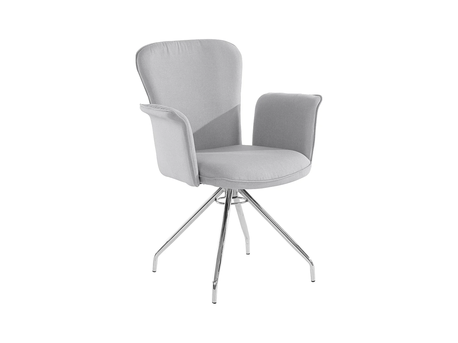 Carla | Fauteuil en tissu Gris, 2 pièces