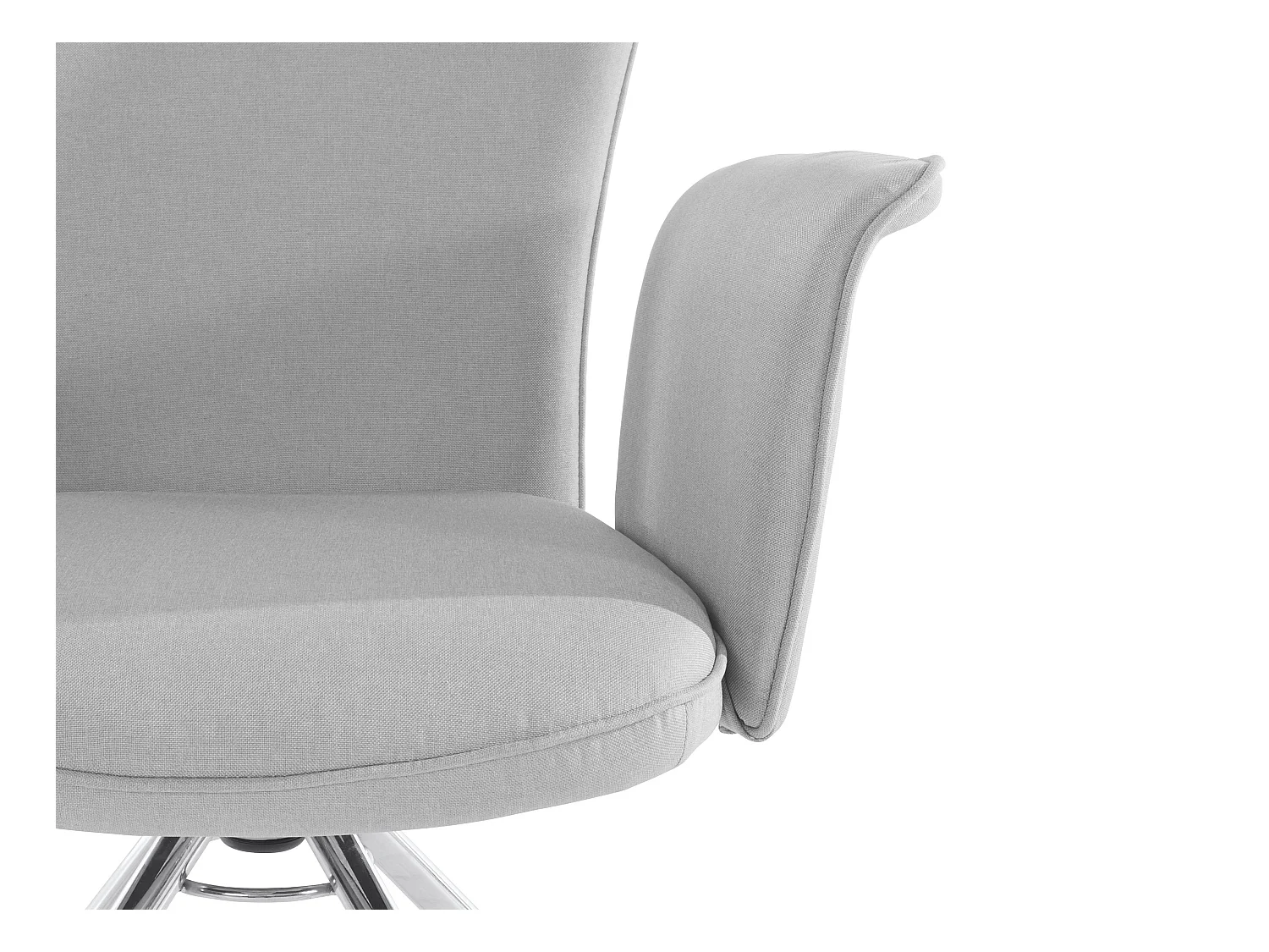 Carla | Fauteuil en tissu Gris, 2 pièces