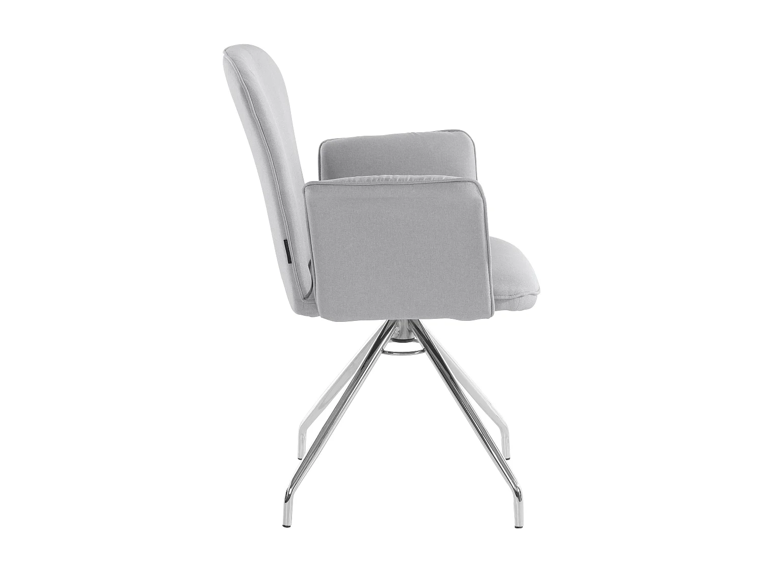 Carla | Fauteuil en tissu Gris, 2 pièces