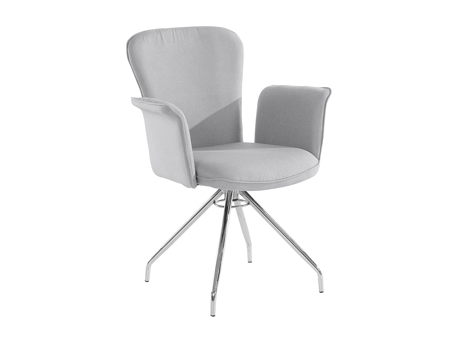 Carla | Fauteuil en tissu Gris, 2 pièces