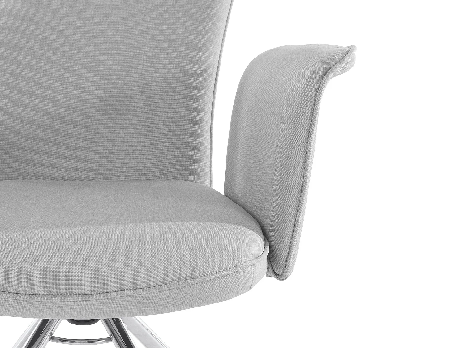 Carla | Fauteuil en tissu Gris, 2 pièces