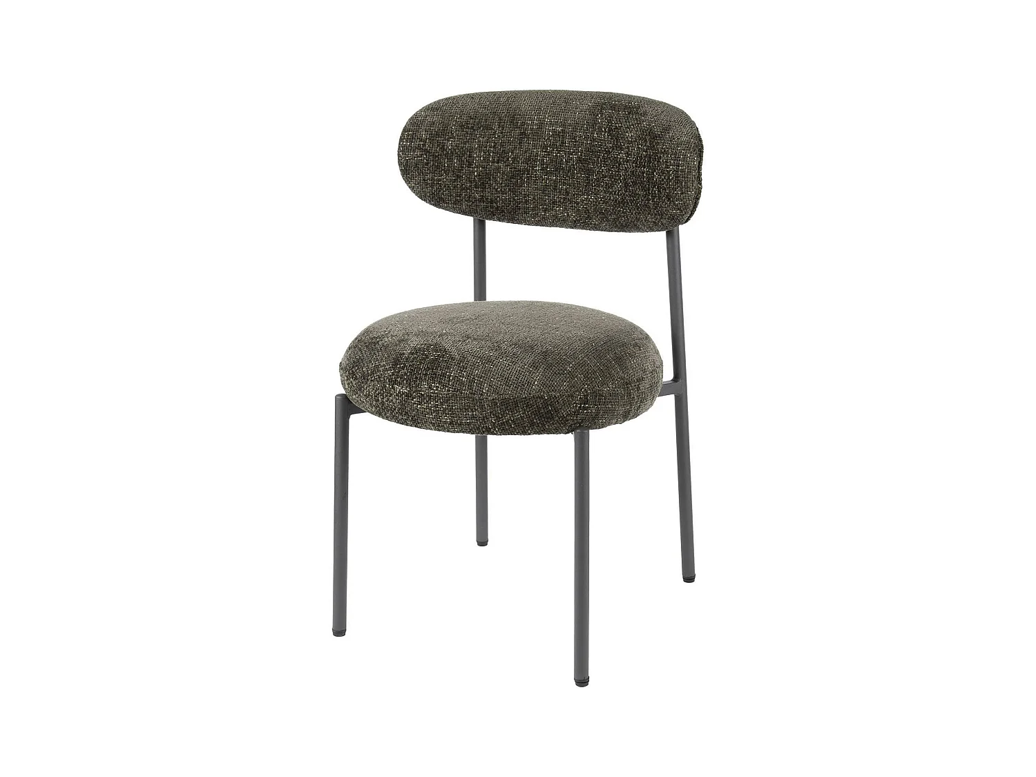 Chaise marron moderne en velours tissé (lot de 2) CREEK