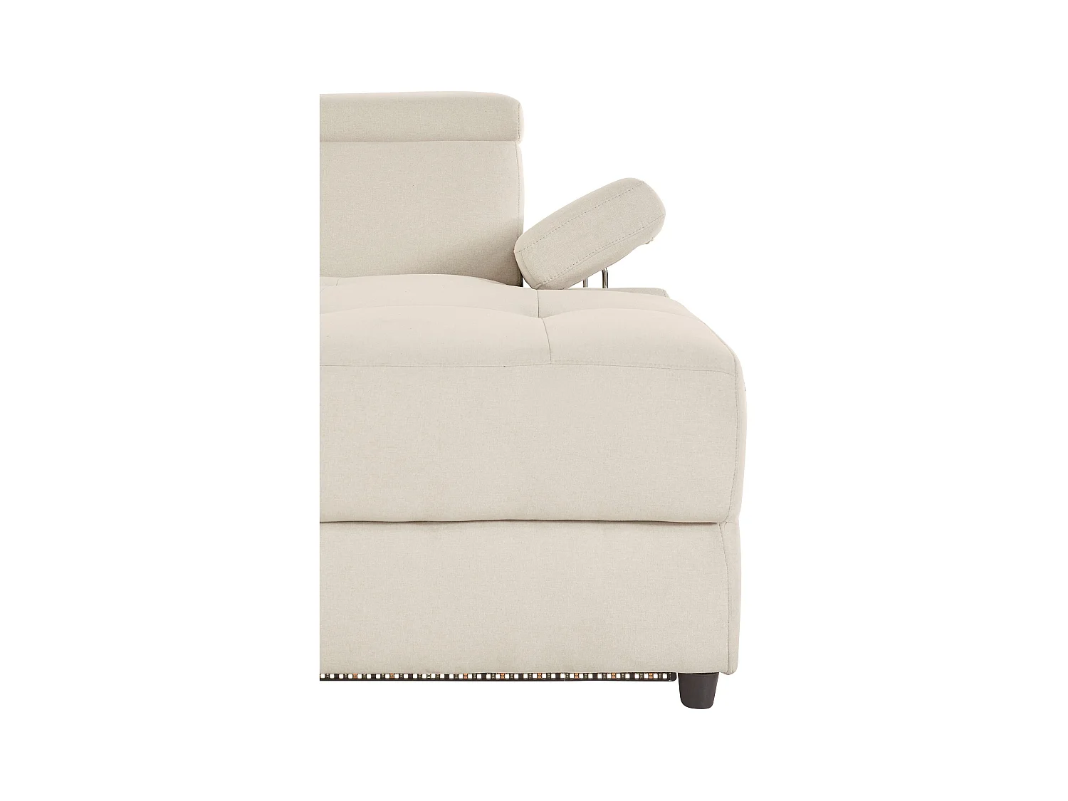 Rayland | Chaise Lounge 3 places droite avec manuelle en sable