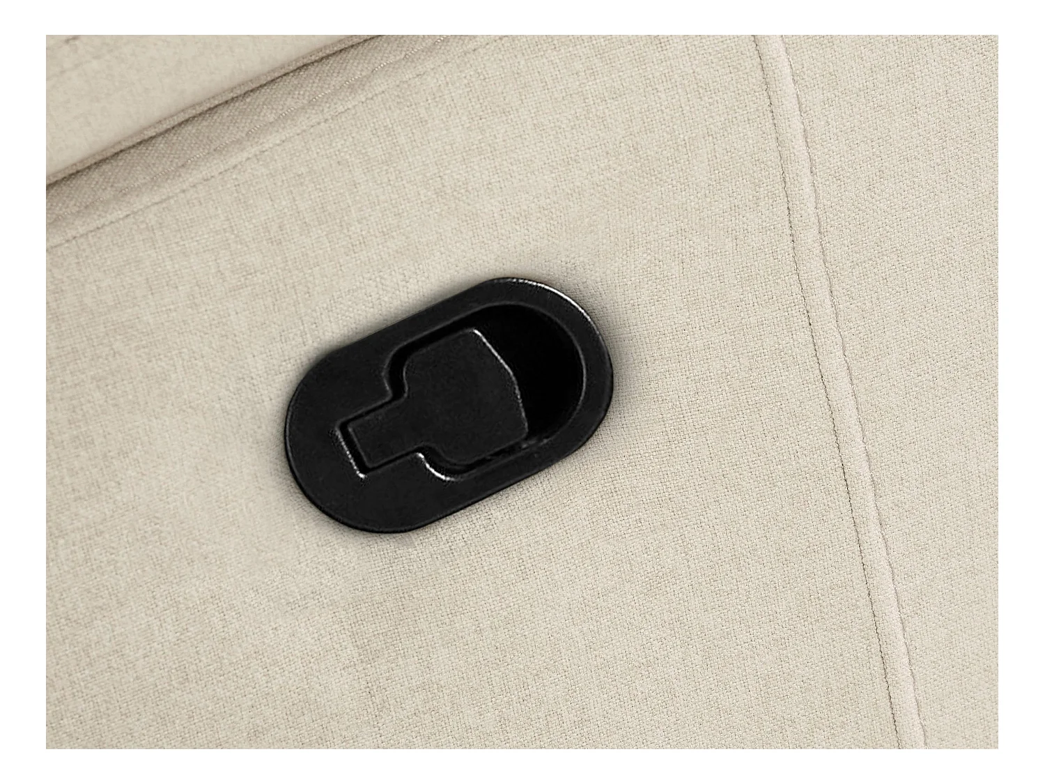 Rayland | Chaise Lounge Sofa 3 zits rechts met handbediening in zand