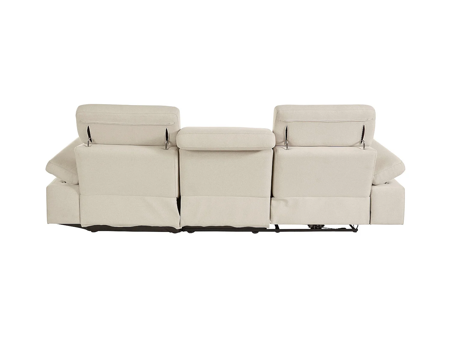 Rayland | Chaise Lounge Sofa 3 zits rechts met handbediening in zand