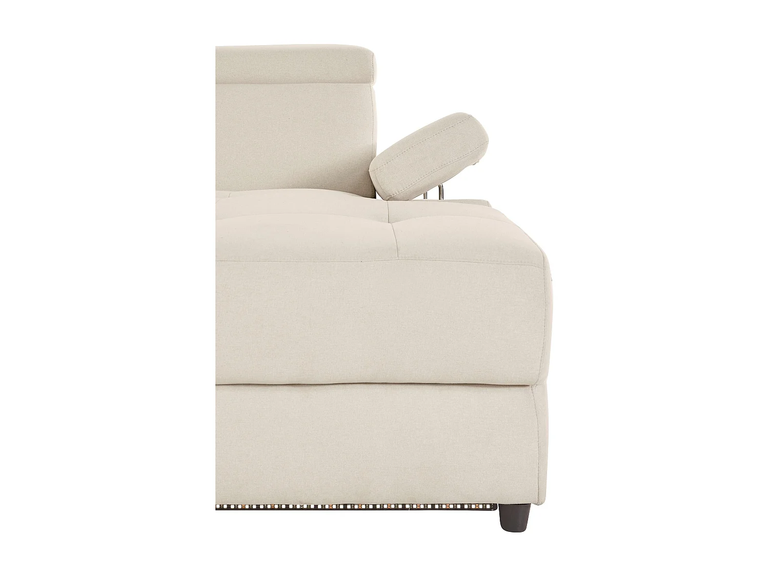 Rayland | Chaise Lounge 3 places droite avec manuelle en sable