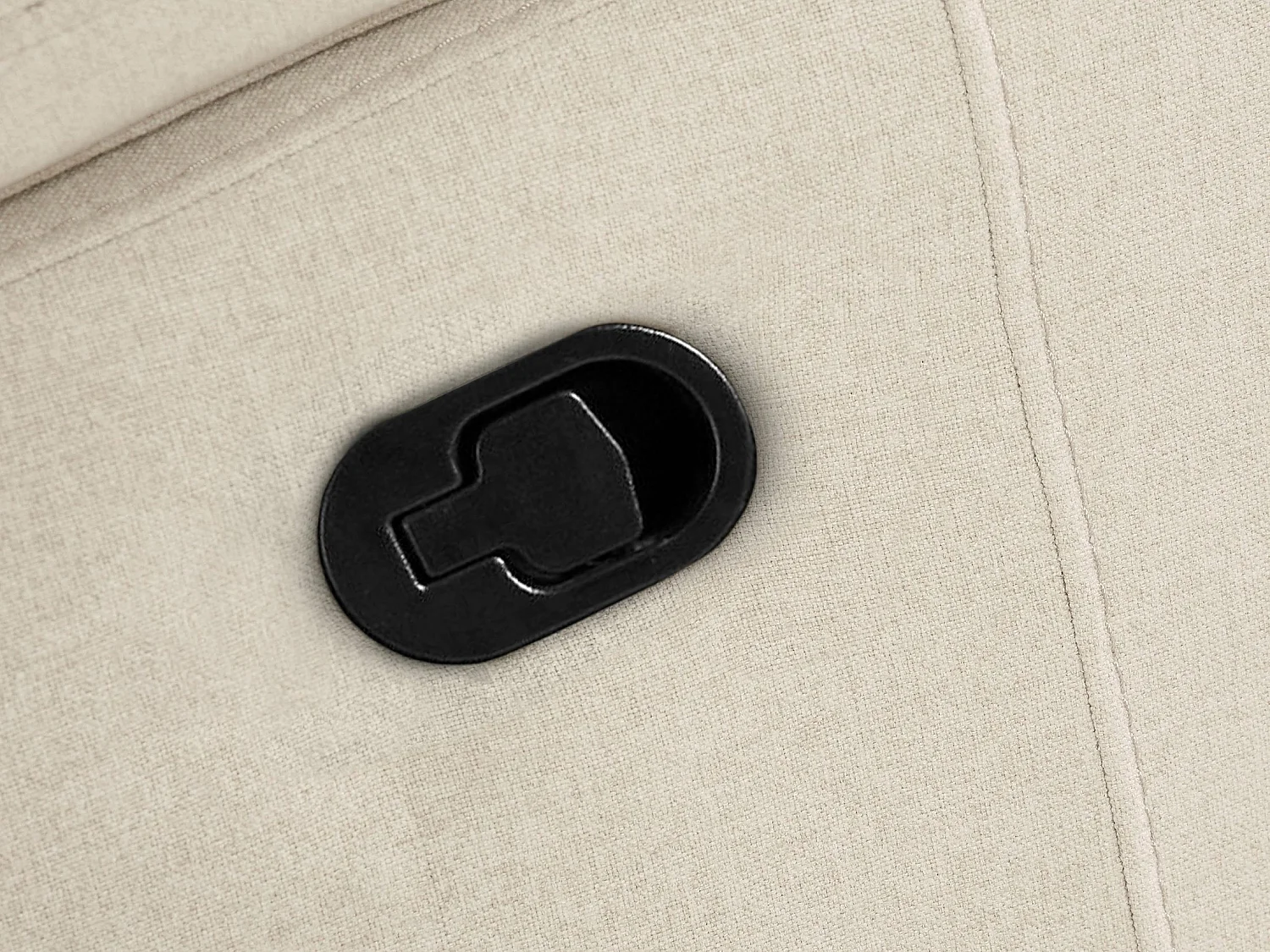 Rayland | Chaise Lounge 3 places droite avec manuelle en sable