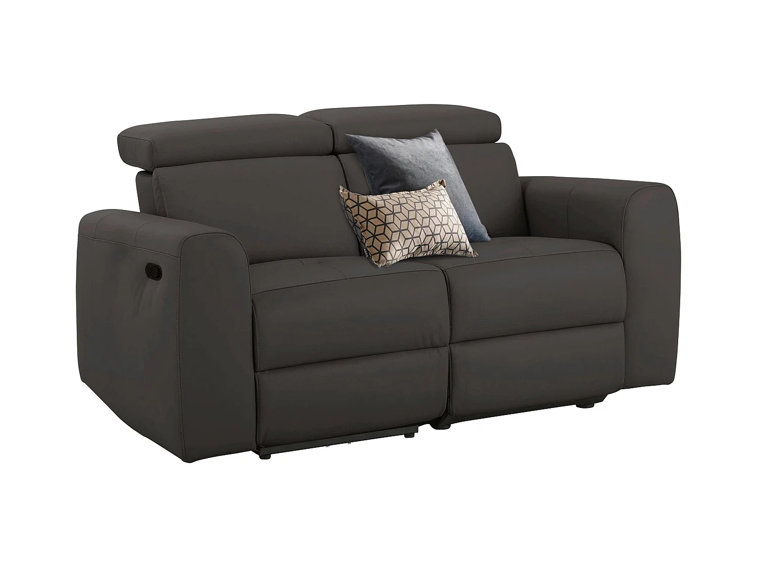 Capena | Sofa 2 Sitzer in Braun PU