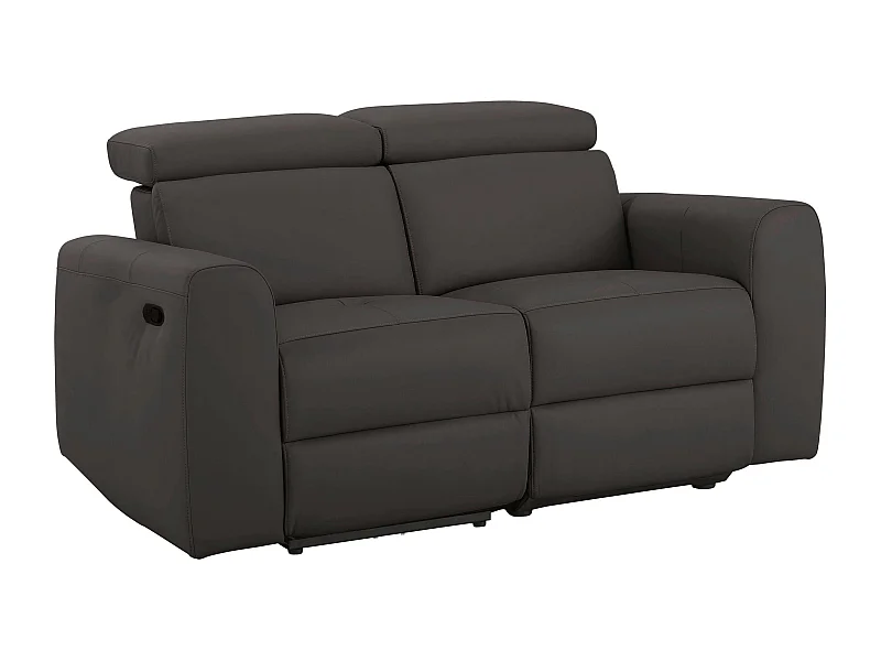 Capena | Sofa 2 Sitzer in Braun PU