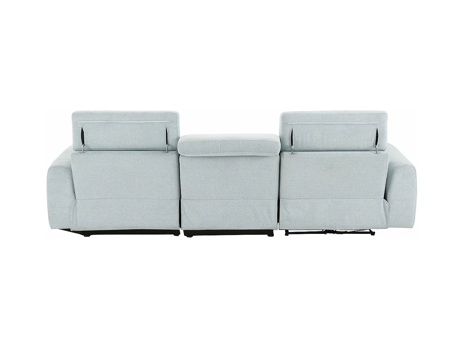 Capena | Chaise Lounge Sofa 3 Sitzer Rechts in Iceblue Fabric