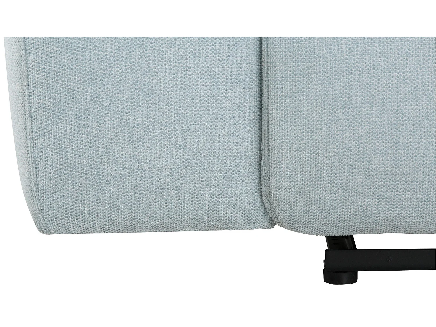 Capena | Chaise Lounge Sofa 3 places droite avec fonction électrique en tissu bleu glacier