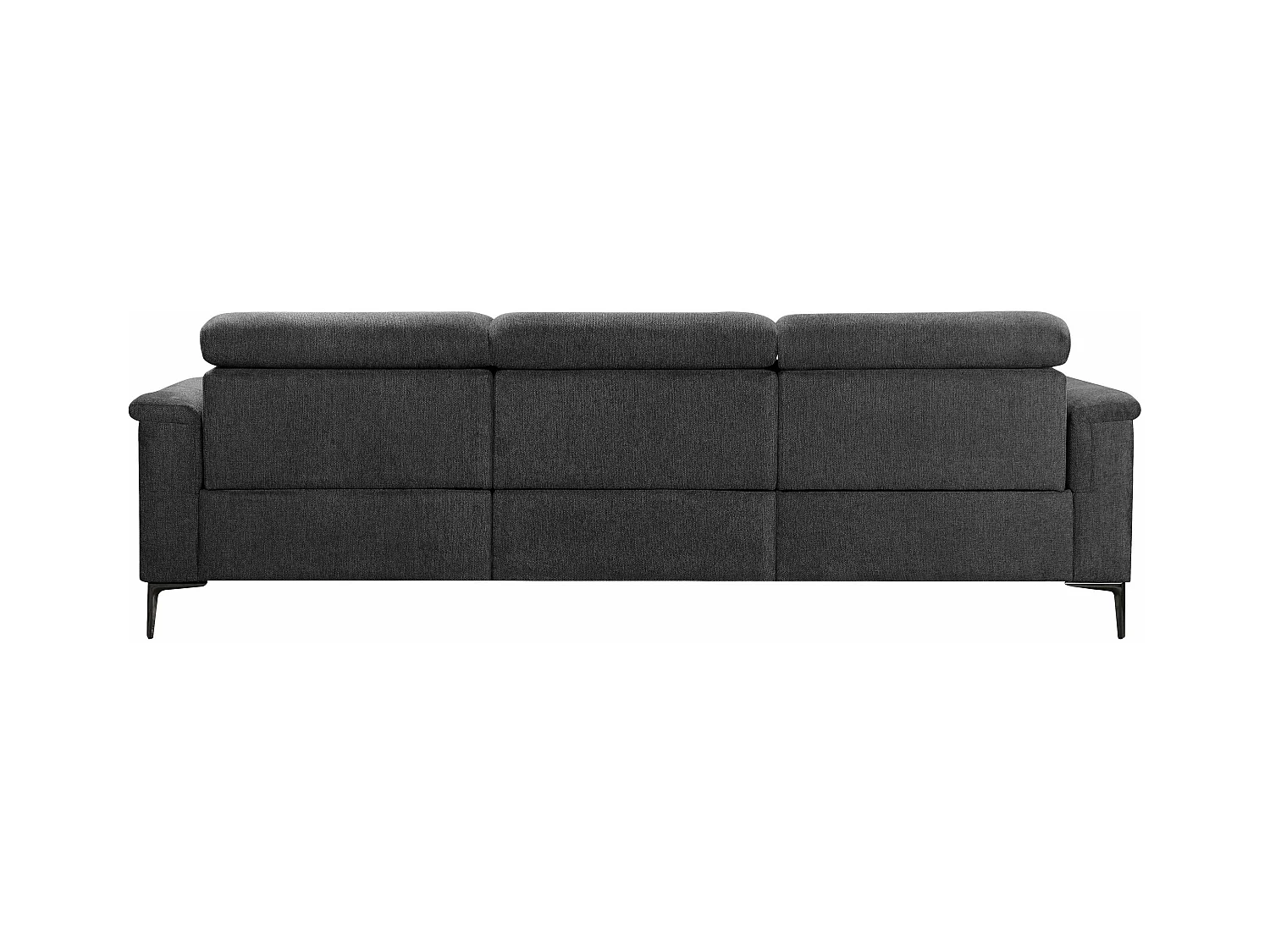 Lund | Chaise Lounge Sofa met 1 Relaxfauteuil in Antraciet Stof