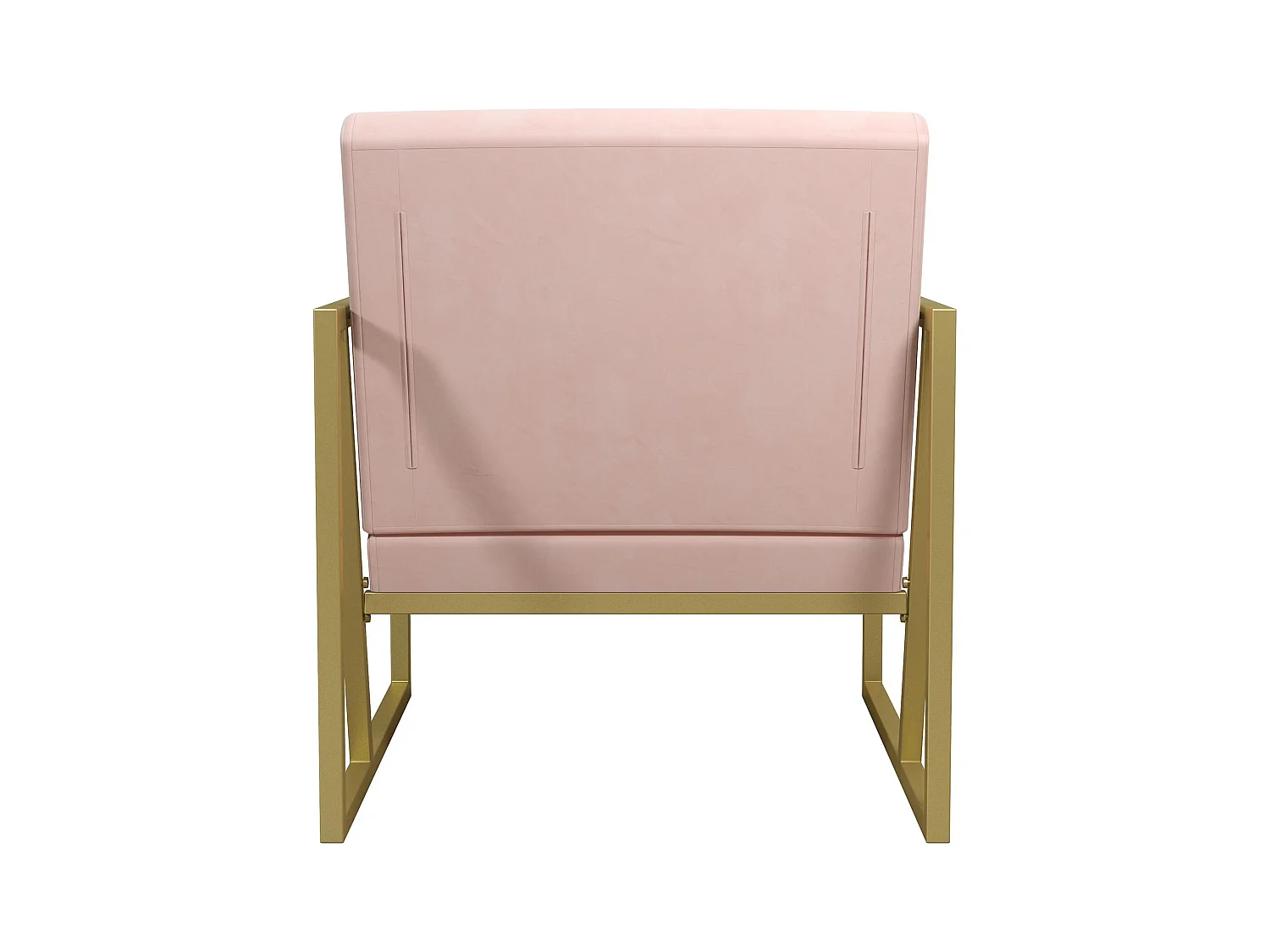 Chaise d'appoint en velours rose