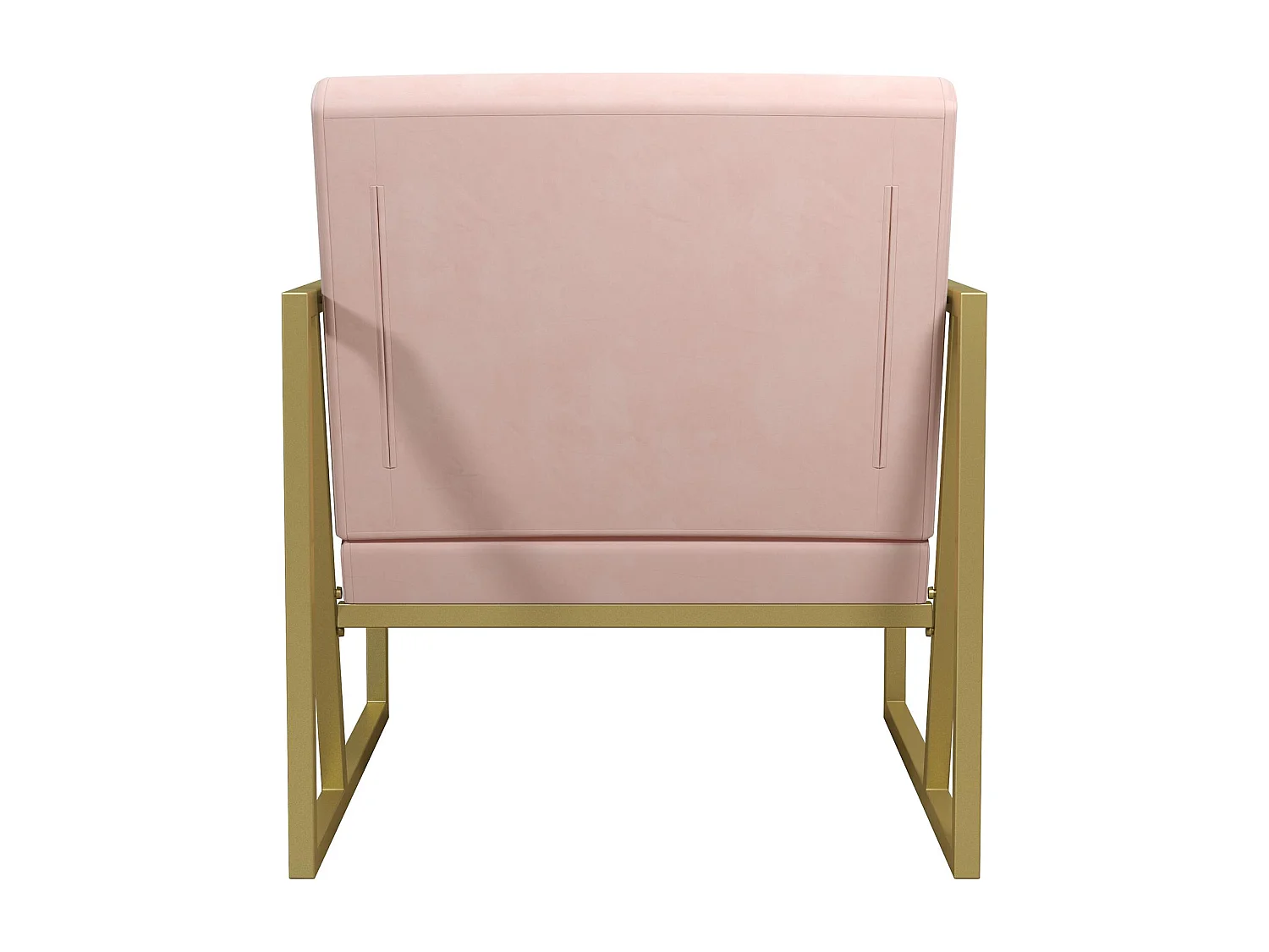 Chaise d'appoint en velours rose