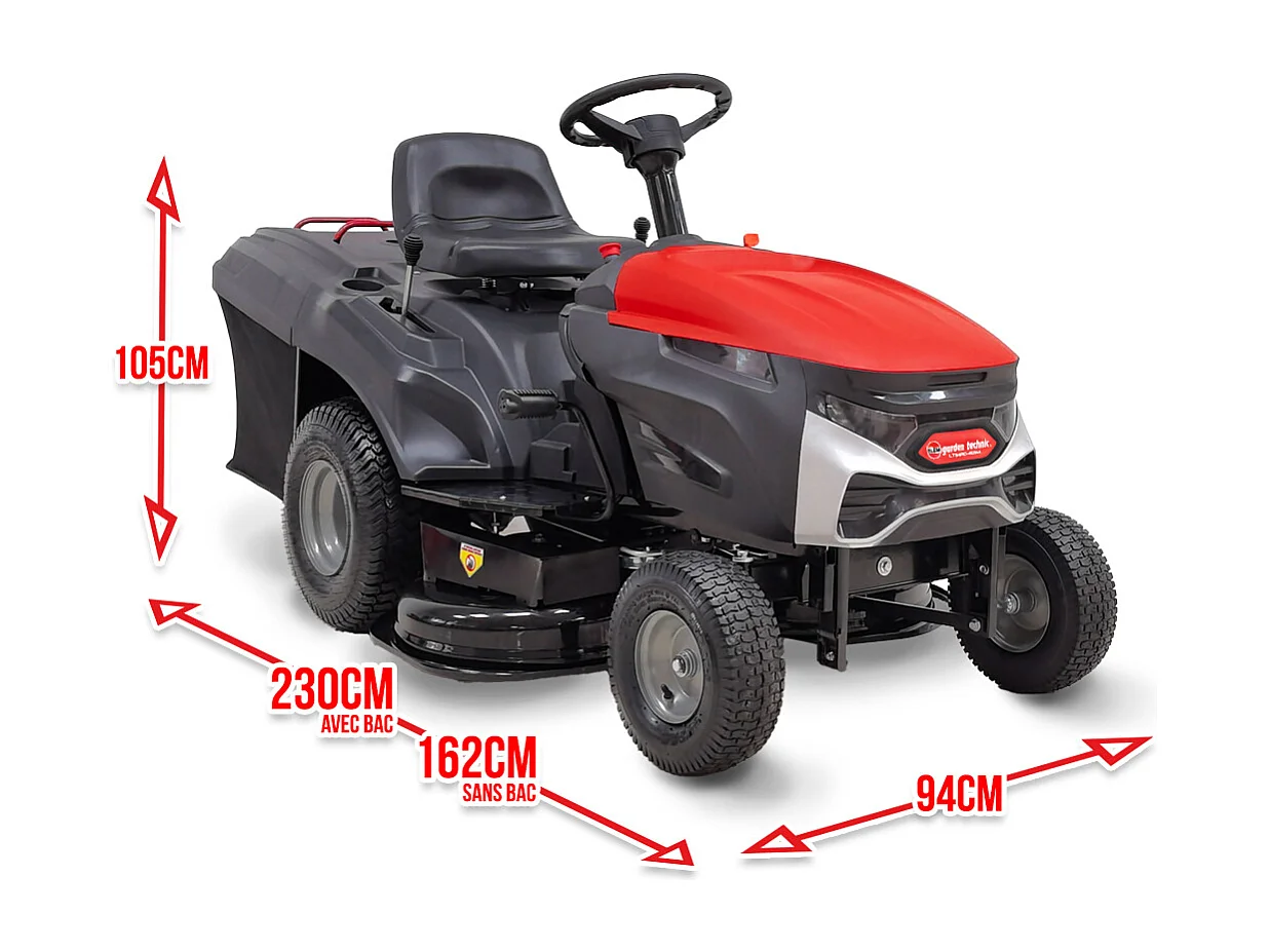 Thermische zitmaaier Elem Garden Technic 452cc - Maaibreedte 84 cm