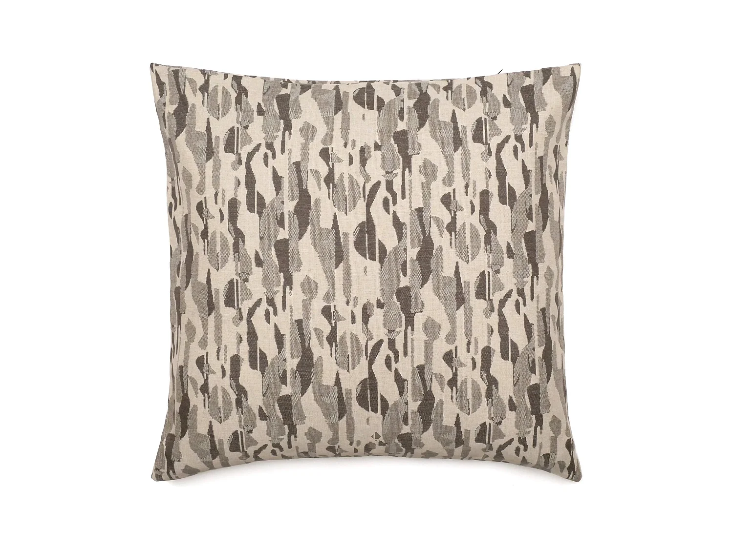 Housse de coussin 62x62 cm collection KALYMNOS tissu oléfine vert chanvre