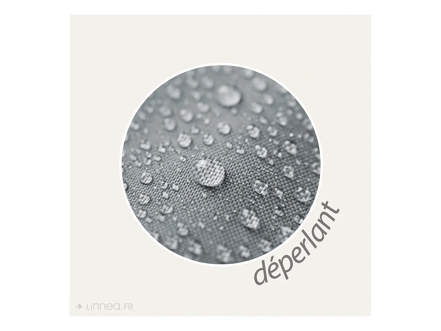 Housse de coussin 62x62 cm collection KALYMNOS tissu oléfine vert chanvre