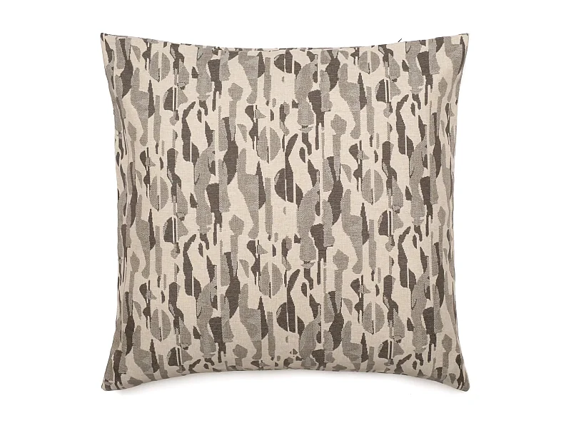 Housse de coussin 62x62 cm collection KALYMNOS tissu oléfine vert chanvre