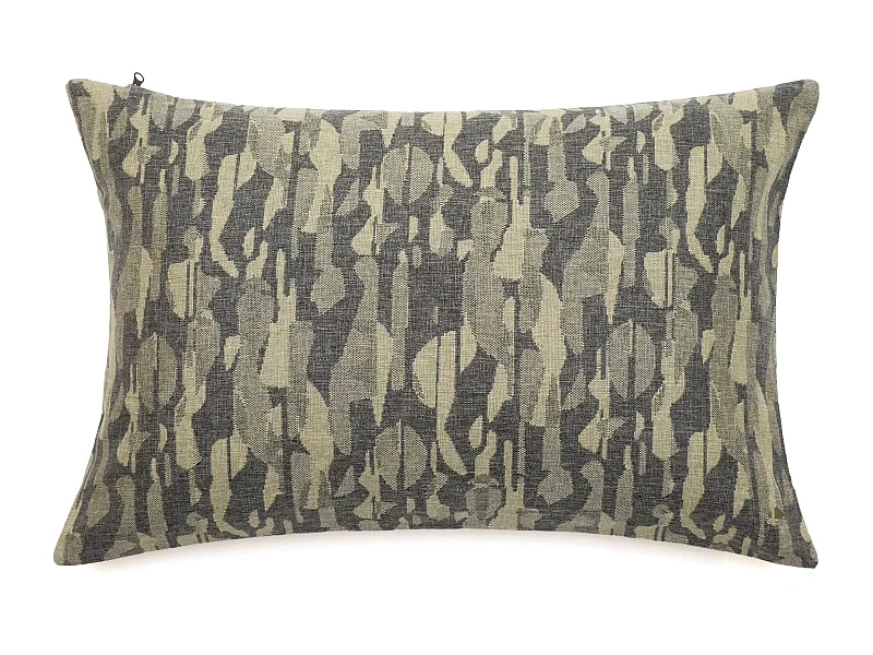 Housse de coussin 40x60 cm collection KALYMNOS tissu oléfine vert sauge