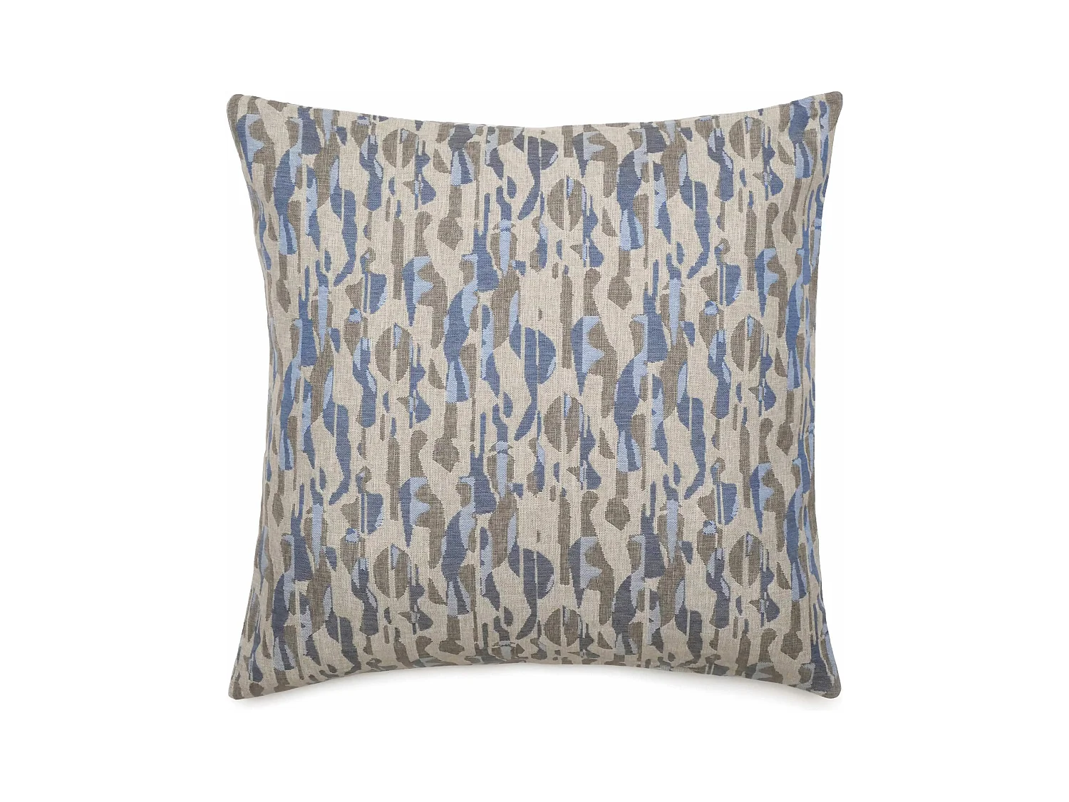 Housse de coussin 62x62 cm collection KALYMNOS tissu oléfine bleu topaze