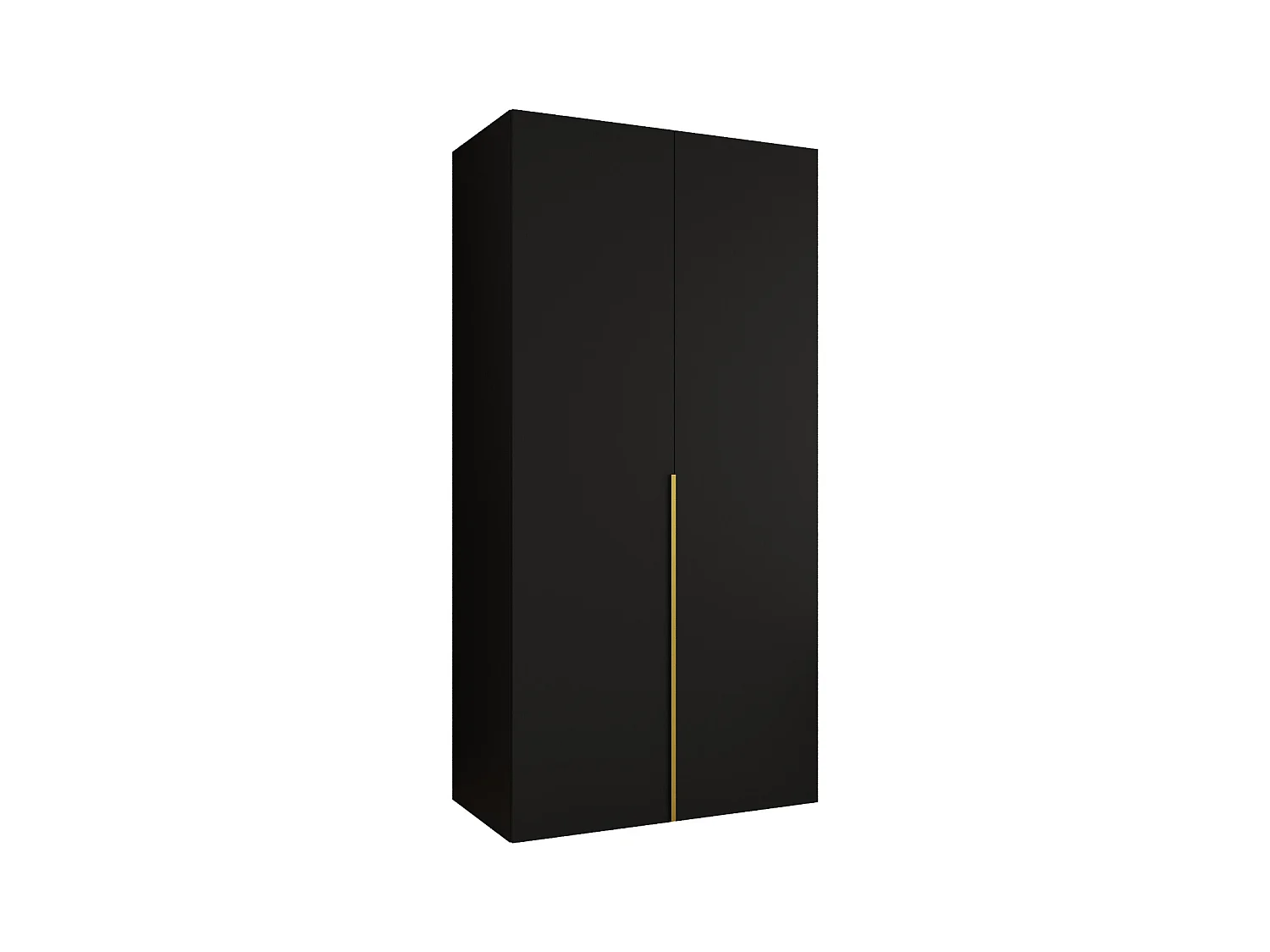 Drehtürenschrank Alicante 1 202/100/52 2-türig (Schwarz|Gold)