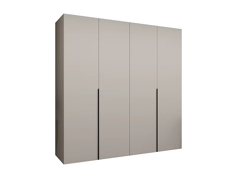 Armoire à portes battantes Alicante 1 202/200/52 4 portes (cachemire/noir)