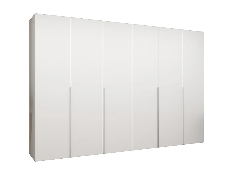 Armoire à portes battantes Alicante 1 202/300/52 6 portes (blanc/cachemire)