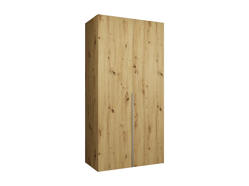 Draaideurkast Alicante 1 202/100/52 2-deurs  (ambachtelijk/zwart)