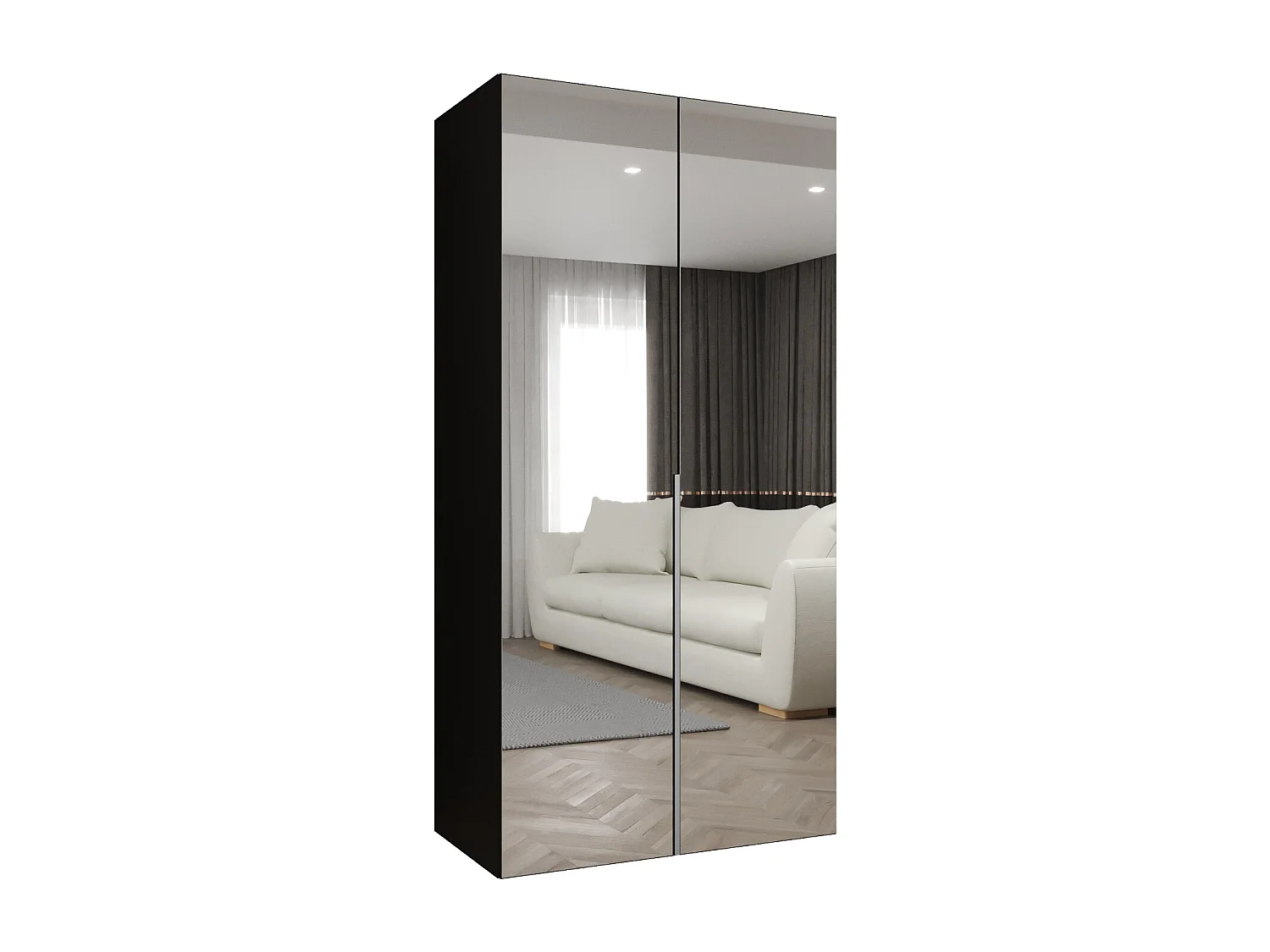 Draaideurkast Alicante 3 202/100/52 2-deurs  (wit/goud)